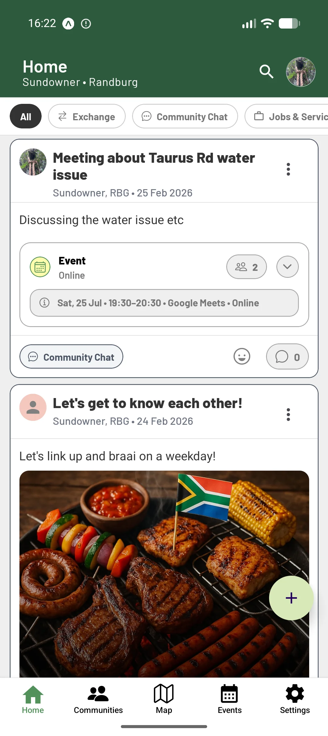 Community App screenshot 1
