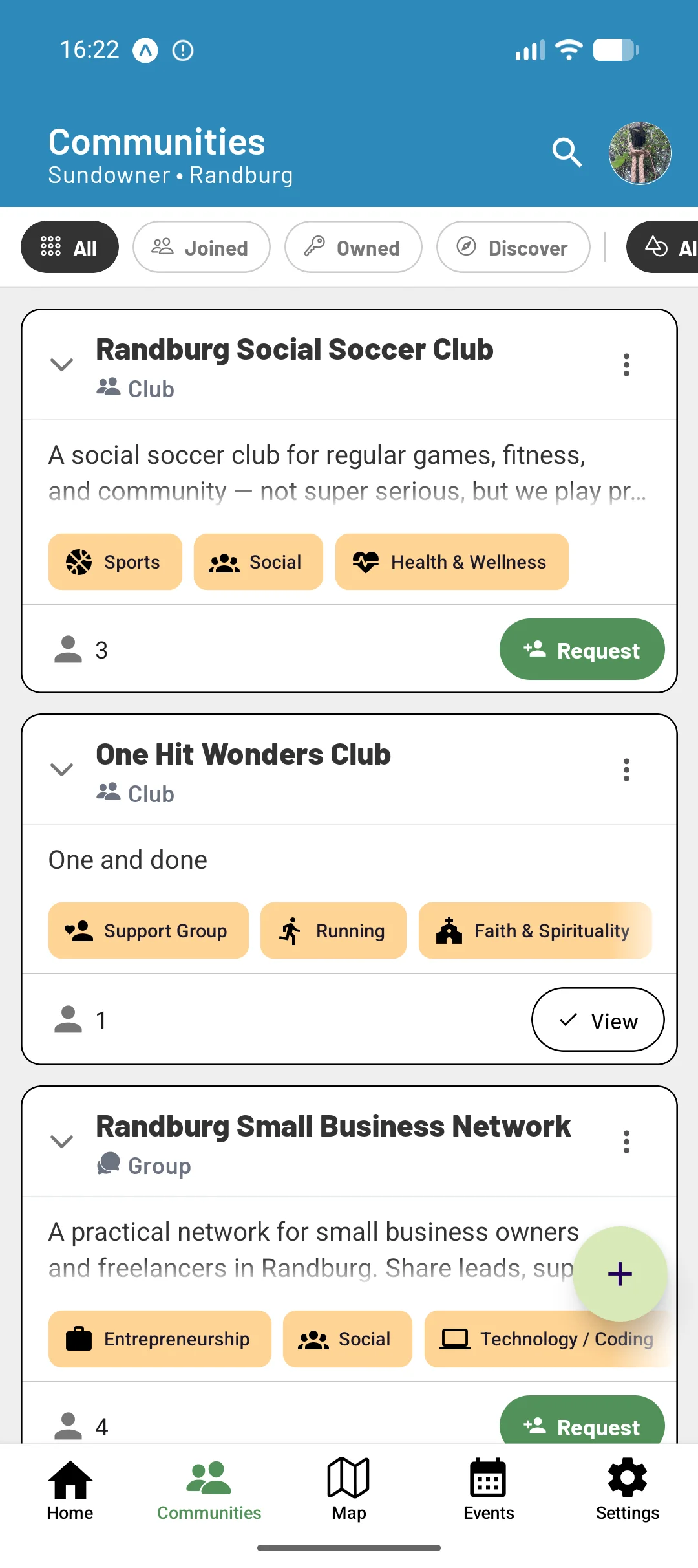 Community App screenshot 2